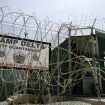 The front gate of Camp Delta is shown at the Guantanamo Bay Naval Station in Guantanamo Bay