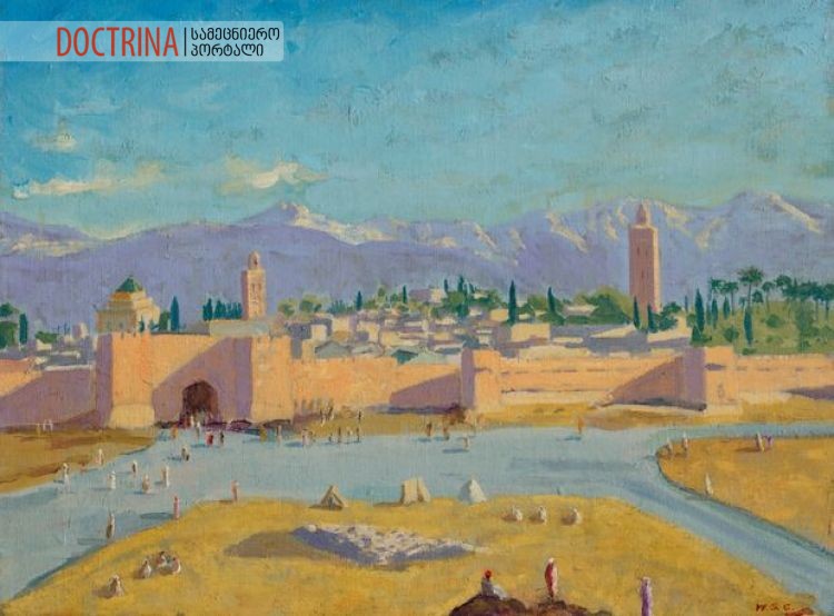 Angelina-Jolie-is-Selling-Churchills-Koutoubia-Mosque-Painting
